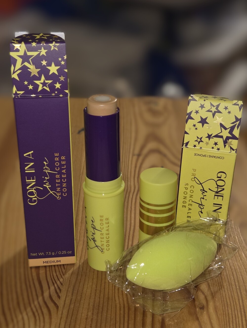 LWYA by Kim Gravel Gone In A Swipe Center Core Concealer and Sponge Shade Medium